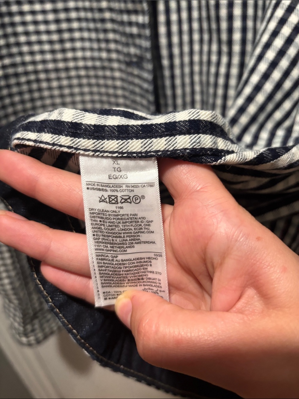 GAP x DOEN gingham denim jacket limited edition - Picture 3 of 5
